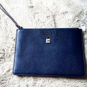 Michael Kors Navy Wristlet Clutch